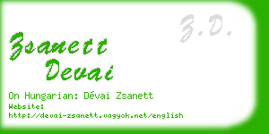 zsanett devai business card