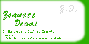 zsanett devai business card